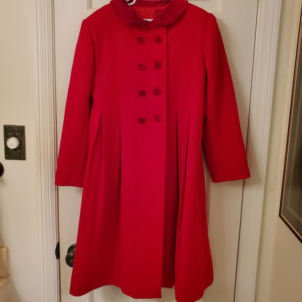 Isabel Garreton New York tailored red wool coat
